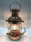 antique copper brass Electric Lantern  14 Ship Lamp Boat  Maritime Collectible