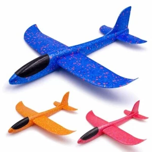 Large Foam Glider Airplane Outdoor Hand Throw Launch Plane Kids Toys LARGE 48cm - Picture 1 of 13