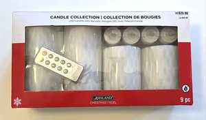 NEW 9 Piece Led Light Candle Collection With Remote, Ashland Christmas Noel Set - Picture 1 of 7