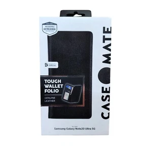 Case-Mate Tough Wallet Folio Case for Samsung Galaxy Note20 Ultra Black CM043320 - Picture 1 of 2