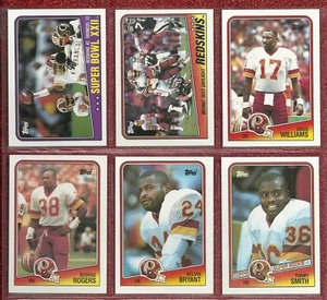 1988 Topps Washington Redskins Team Set (18) Pack Fresh mit 1.000 YRD CLUB INSERT - Bild 1 von 3