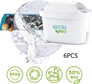 6PCS Pitcher Filter Replacement Cartridges Brita MAXTRA PRO Water Filter Refills - Picture 1 of 7