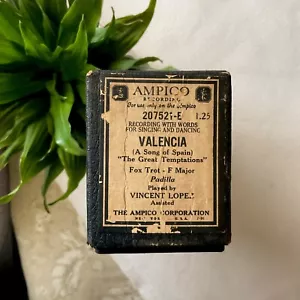 AMPICO 1926 Piano Roll VALENCIA (A Song Of Spain)“The Great Temptations”Padilla - Picture 1 of 7