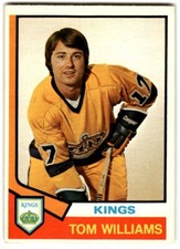 1974-75 O-Pee-Chee Tom Williams Rookie #394 Los Angeles Kings