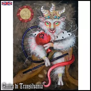 art painting contemporary monster satan satanic luciferian demon focalor lucifer - Picture 1 of 24