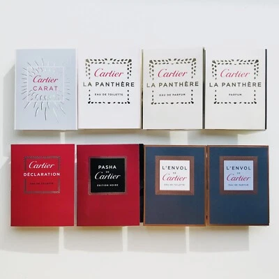 8 Cartier Fragrance Perfume Spray Sample for Men & Women Set - Image 1 of 3