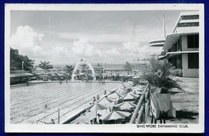 Singapore Swimming Club Real Photo Postcard - Picture 1 of 2