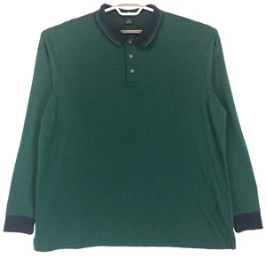 Suéter Polo Lands End Para Hombre XL Verde Azul Algodón Tejido Manga Larga Pullover - Imagen 1 de 8
