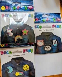 Frosch Sack Deko Pins Neu Neu mit Etikett Neu in Verpackung Set mit 9 Deko Pins - Bild 1 von 12