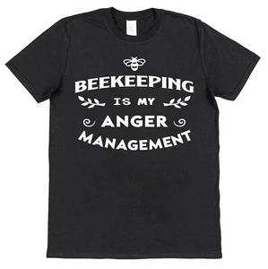 Anger Management Beekeeping T-shirt for Beekeeper Unisex Apiarist Honey Funny - Picture 1 of 2