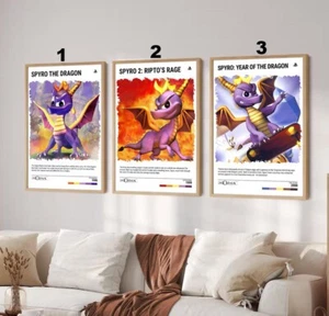 Choose Your Spyro Game Poster - PS1 Video Game Wall Art Print - Gaming Gift - Picture 1 of 8
