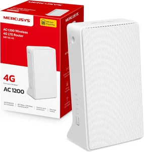 Tp-Link MB130-4G Cat4 Ac1200Mbps Router 4G LTE Wireless Dual-Band, Router Wifi C - Foto 1 di 12