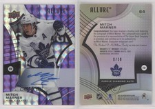 2021-22 Upper Deck Allure Purple Diamond Auto /10 Mitch Marner #64 Auto
