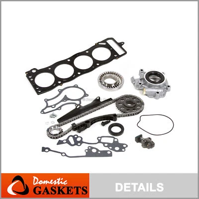 85-95 Toyota Pickup 2.4L Heavy Duty Timing Chain Oil Pump MLS Head Gasket 22R - Image 1 of 4
