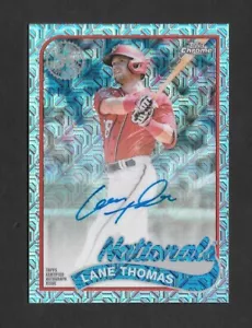 2024 Topps Serie 2 LANE THOMAS Cromo Plata Paquete Mojo Refractor Autógrafo - Imagen 1 de 1
