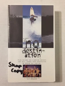 No Destination Surfing VHS Videotape Quiksilver Kelly Slater Taylor Knox 1998 - Picture 1 of 4