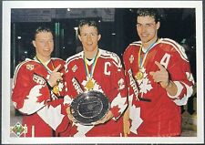 1990-91 Upper Deck Hockey #473 Canada’s Captains Kris Draper Steven Rice Lindros