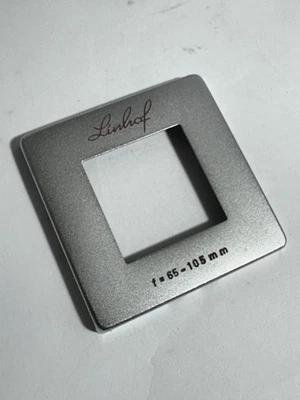 Linhof Baby Technika III/IV 6x6 Viewfinder Mask 65-105mm Non Biogon Finder Exc - Image 1 of 2