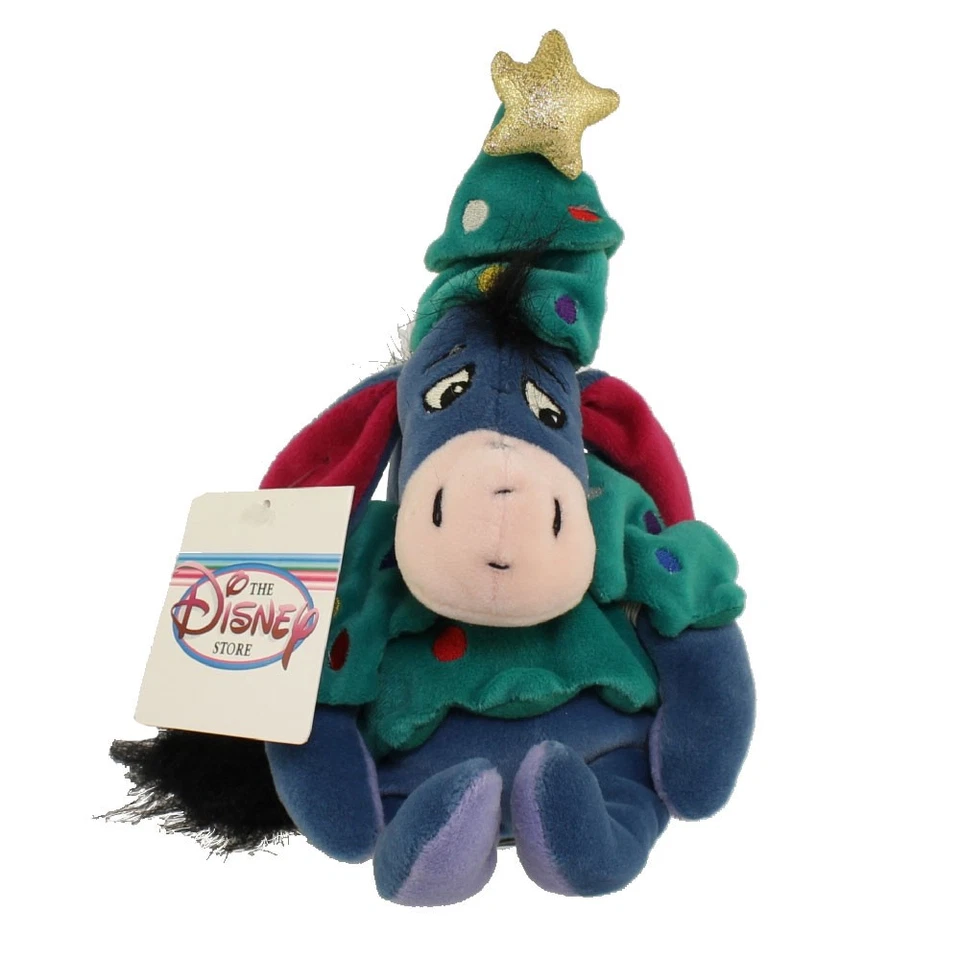 Disney Bean Bag Peluche - ÁRBOL DE NAVIDAD EEYORE (Winnie the Pooh)(9 pulgadas) - Como nuevo Foto 1 de 1