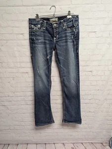 Stivali Big Star Liv jeans denim elasticizzato donna 32XL bootcut punto spesso 579 - Foto 1 di 12