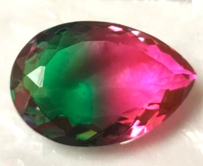 80.50 Ct. Large Multi-Color Tourmaline Pear Cut Loose Gemstone Gift for Women - Image 1 of 4