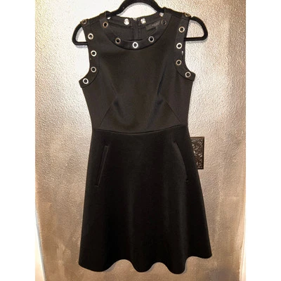 Vestido Patinador Marc New York Edgy Preppy Punk Grunge Negro Ojal Cremallera Expuesta Foto 1 de 4