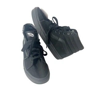 Vans Sk8 Hi Classic Skateschuh All Black Canvas Sneaker Damen 7,5 Schnürschuhe Herren 6 - Bild 1 von 11