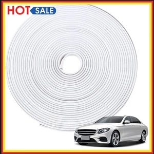 Moyeu de Roue 8M Bande Anti-Rayures Anneau Anti-Collision Accessoires Voiture (Blanc) - Photo 1/10