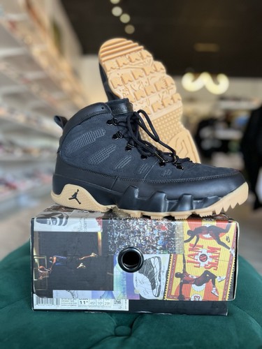 Taglia 11 5 Jordan 9 Retro Boot NRG Nero Gomma 2017