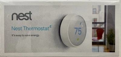 Sealed! Google, T4000ES, Nest Thermostat E, Smart Thermostat White - Image 1 of 4