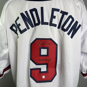 Von Terry Pendleton Atlanta Braves signiertes Trikot, Größe XL, Authentic AWM Cert. - Bild 1 von 13