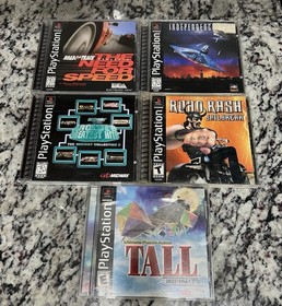 Lot of 5 PS1 Play Station One Game Bundle All Tested Ships Fast Tested See Pics