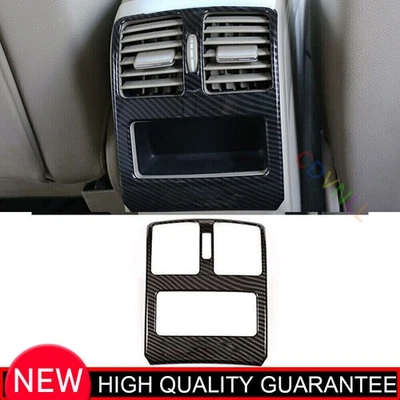 Cubierta del marco de ventilación de salida de aire del asiento trasero de fibra de carbono para Mercedes-Benz GLK 09-2015 Foto 1 de 4