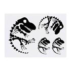 4 x 'Dinosaur Fossil' Temporary Tattoos (TO00000105)