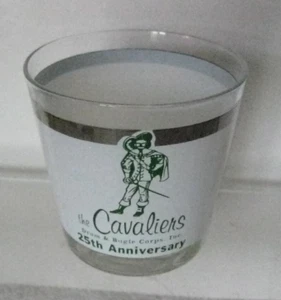 Cavaliers Drum & Bugle Corps Cocktail Glass - 25th Anniversary 1948-1973 Chicago - Picture 1 of 4