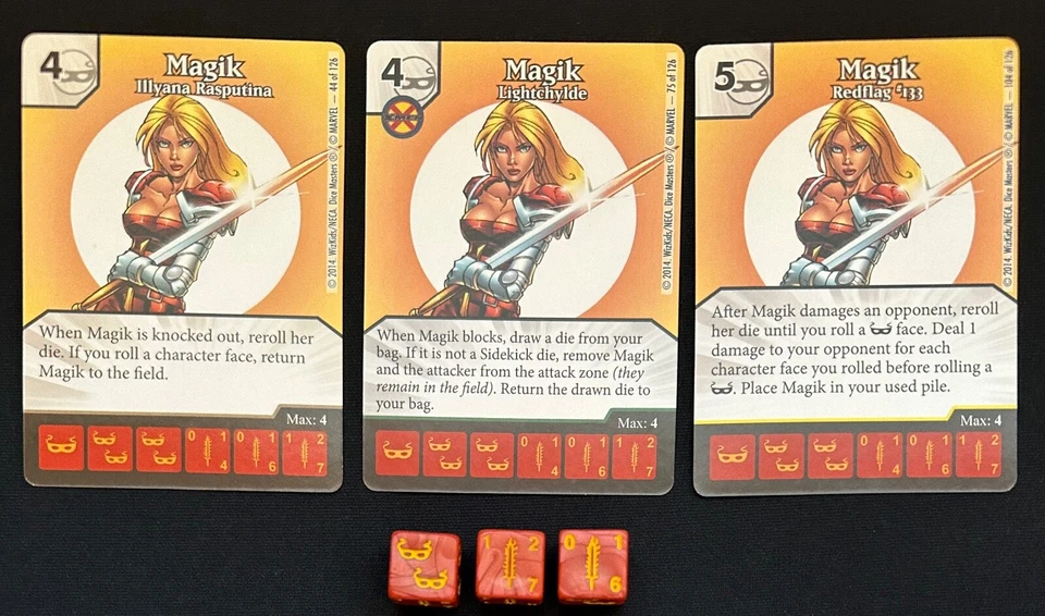 Dice Masters: Marvel Uncanny X-Men MAJIK — 3 кости редкие необычные обычные - Изображение 1 из 1
