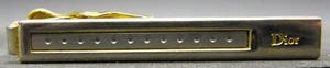 Christian Dior Vintage Krawattenklammer Luxus zweifarbig Gold & Silber 4,7 cm T/C69 - Bild 1 von 5