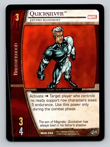 2004 Marvel VS System Quicksilver MOR-088 Card CCG TCG Upper Deck MCU X-Men - Picture 1 of 2