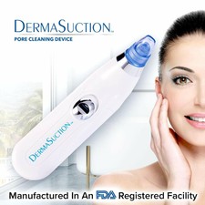 Derma Clean Suction Facial Pore Blackhead Remover Vacuum 4 Heads Acne Cleanser B