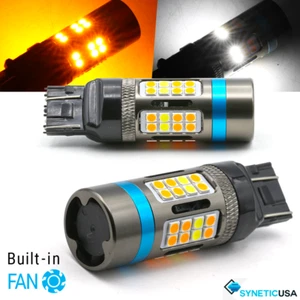 Syneticusa 7443 x2 LED Bulbs Switchback White/Amber Signal Error Free All-In-One - Bild 1 von 8