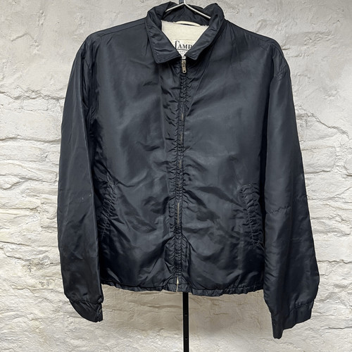 Vintage CAMPUS Faux Fur Lined Full Zip Nylon Coaches WindbreakerJacket Talon Zip