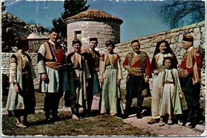 Montenegrin National Costume Montenegro Postcard Marked 1966 - Picture 1 of 2