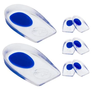 Gel Heel Cushions for Heel Pain Relief (3 Pairs) Plantar Fasciitis Heel Cups ... - Picture 1 of 7