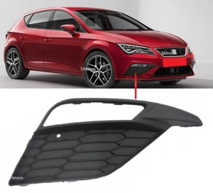 FRONT BUMPER RIGHT LOWER FOG GRILLE FITS SEAT LEON 5F 2017-2020 FR MODEL - Picture 1 of 6