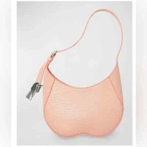 $2190 Burberry Womens Small Chess Leather Baguette Shoulder Bag in Blush - Italy - Picture 1 of 7