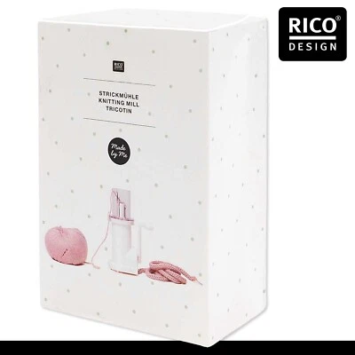 Rico Design Strickmühle mit Klemmgewicht Stricken Wolle Basteln Handarbeit