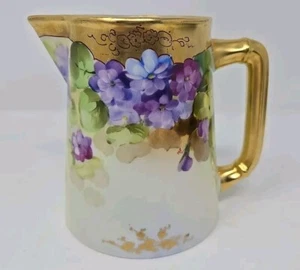 Pickard Hand Painted 4 1/4" Milk Pitcher Signed Minnie Verna Pickard C. 1903-12 - Picture 1 of 12
