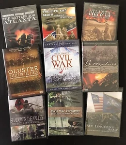 NEU! 9 DVD, American Civil War Battle History Sammlung, seltene A+ Reenactments - Bild 1 von 12