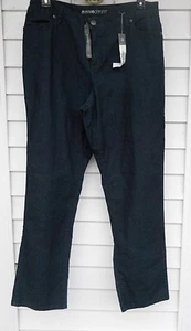 BLUE~WOMENS~16W~PLUS~DENIM~JEANS~TUMMY CONTROL~AVENUE~16 W~STRETCH~NEW - Picture 1 of 2