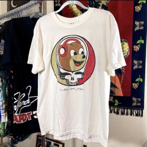Vintage 90s Steal Your Music Jerry Garcia Grateful Dead Taper Face T Shirt - Picture 1 of 7